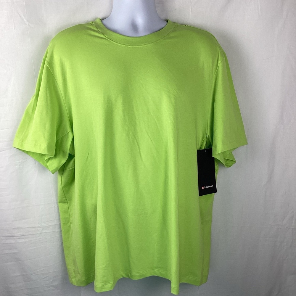 Lululemon Zeroed SS Mens XXL Neon Green Running Training Shirt New With Tags!!